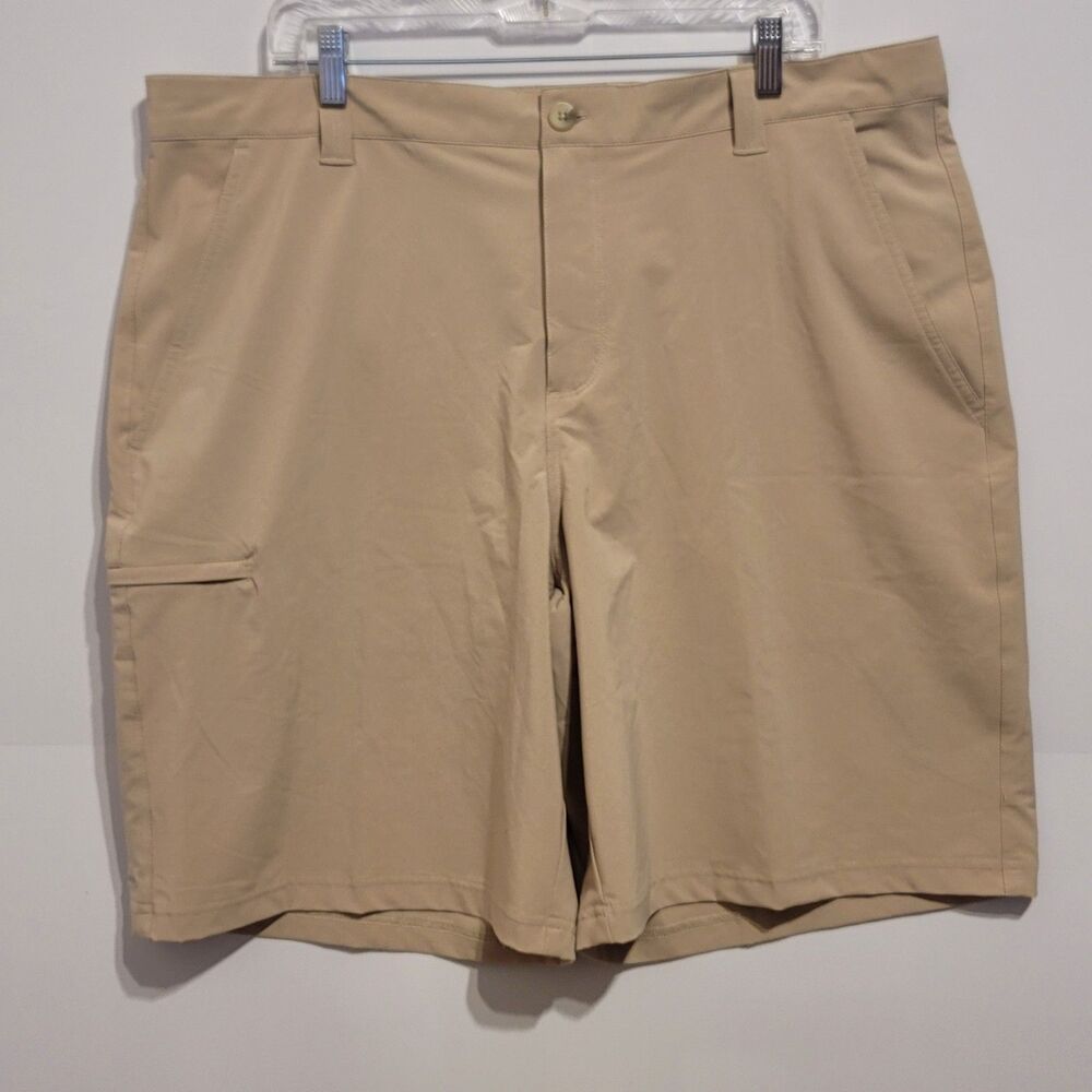 Columbia PFG Shorts Men’s 40 Beige Omni-Shield Performance Fishing Cargo Tan